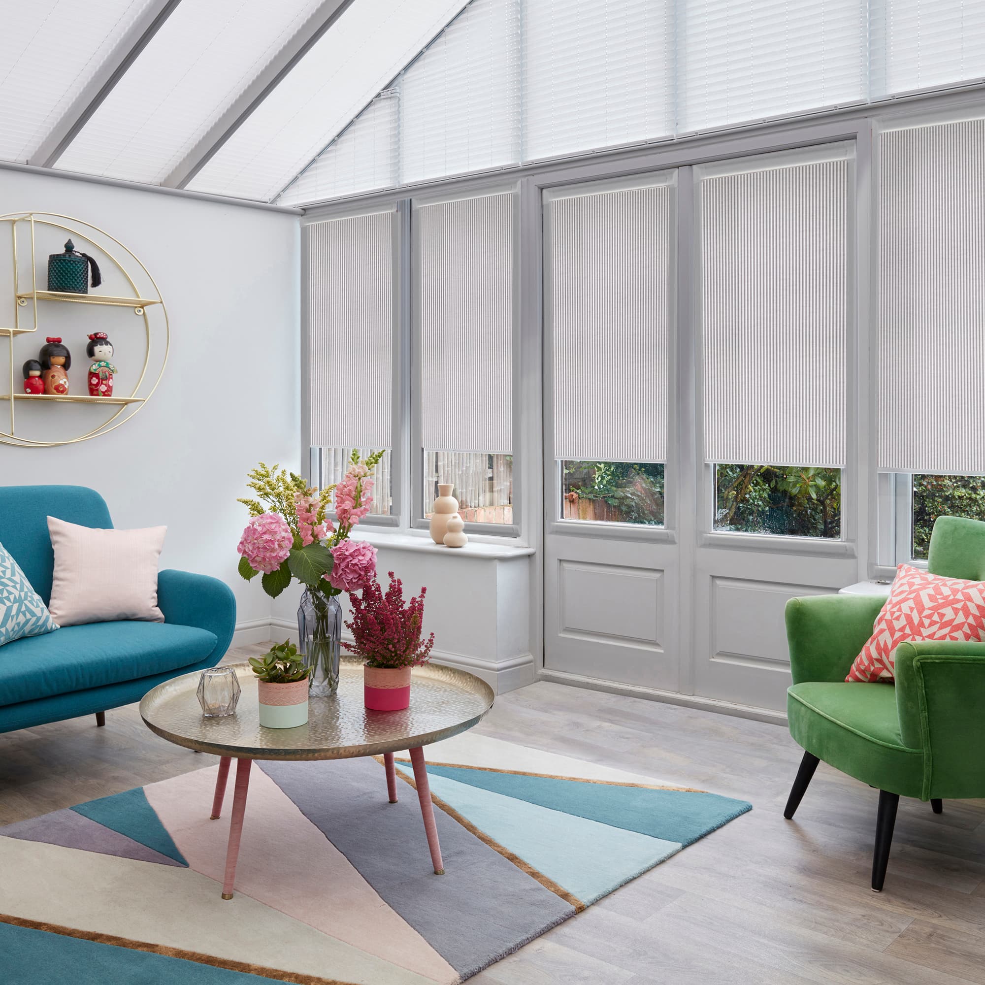 Reverie Indigo Conservatory Roller blinds