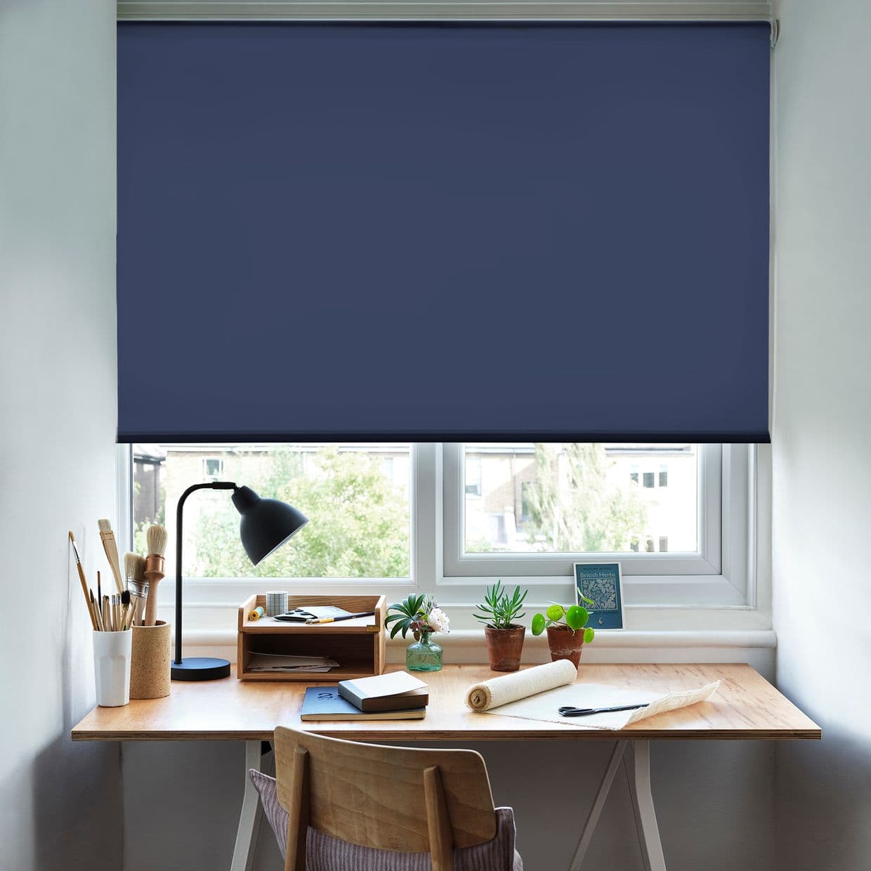 Cordova Navy Roller Blind