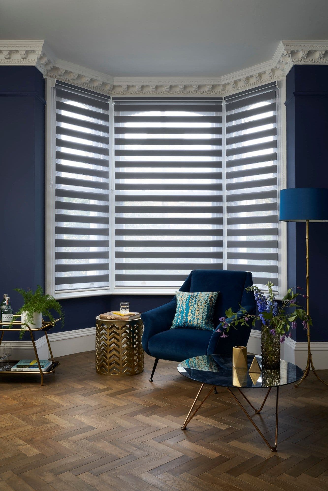 Nightfall Slate Grey Day and Night Blind