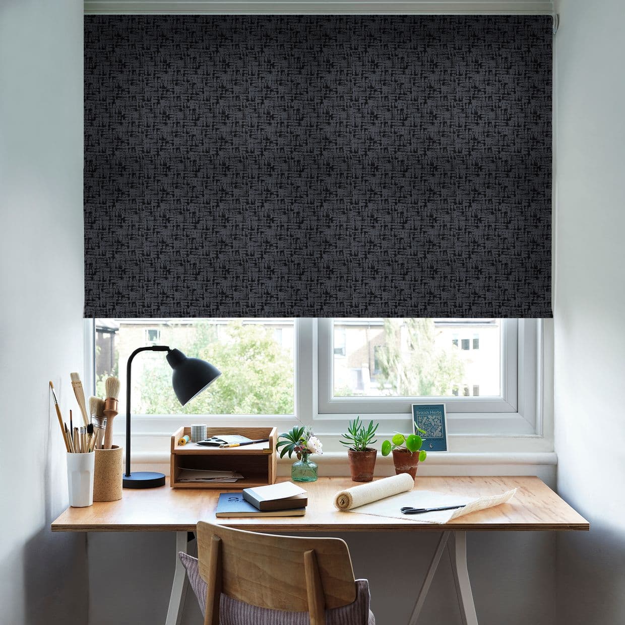 Skater Blackout Raven Roller Blind