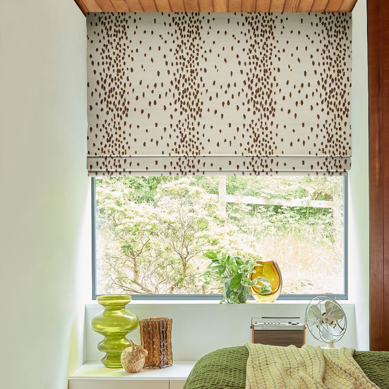 Tottenham Dalmatian Cocoa Roman Blind