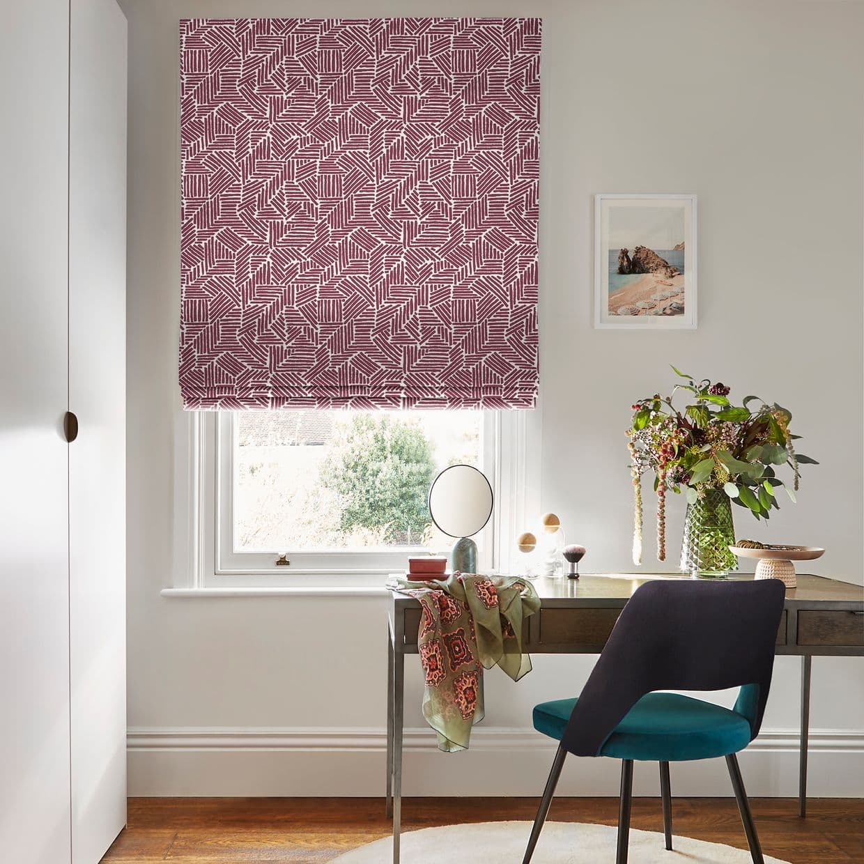 Parquet Berry Roman blind