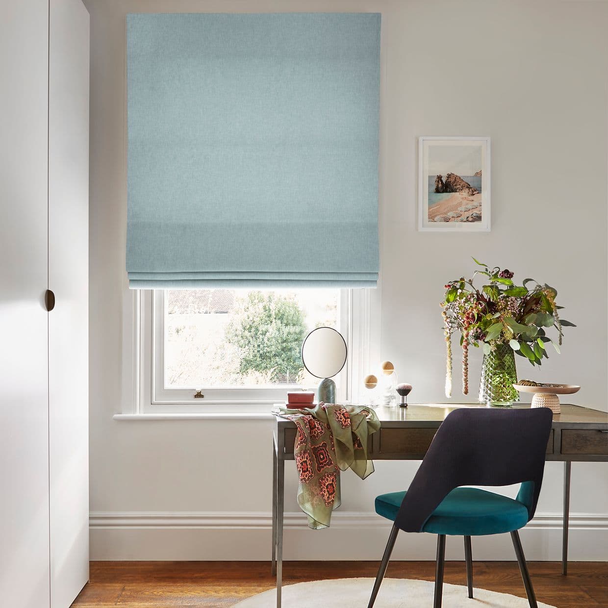 Harper Mist Roman blind
