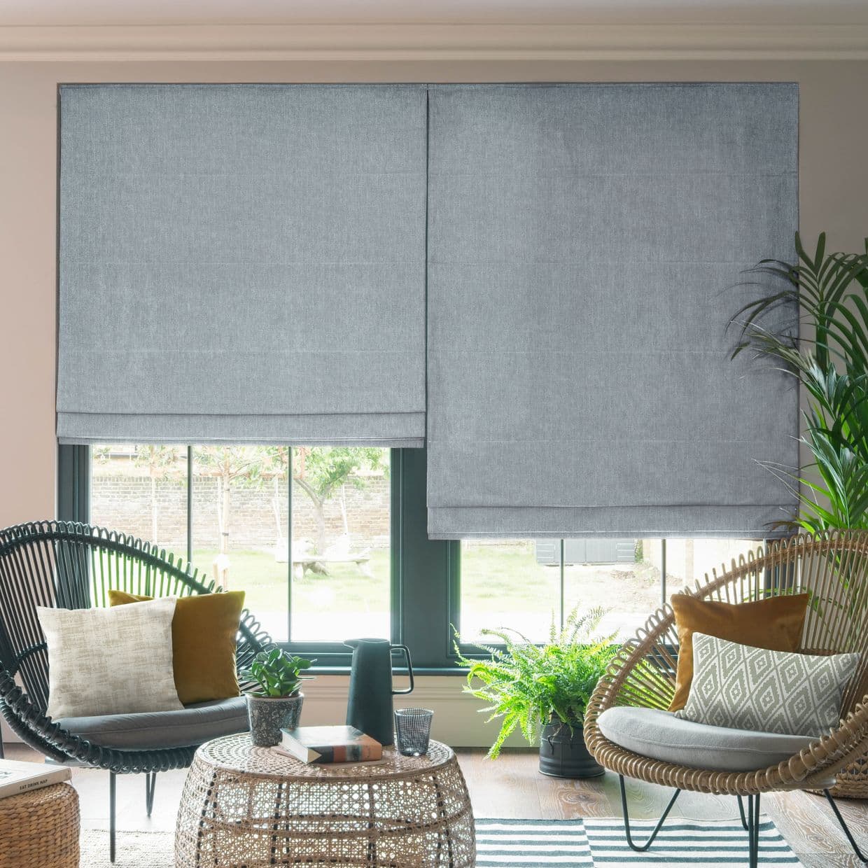 Kendra Navy Roman Blind