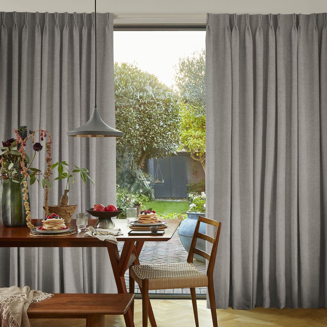 Lindora Silver Curtain