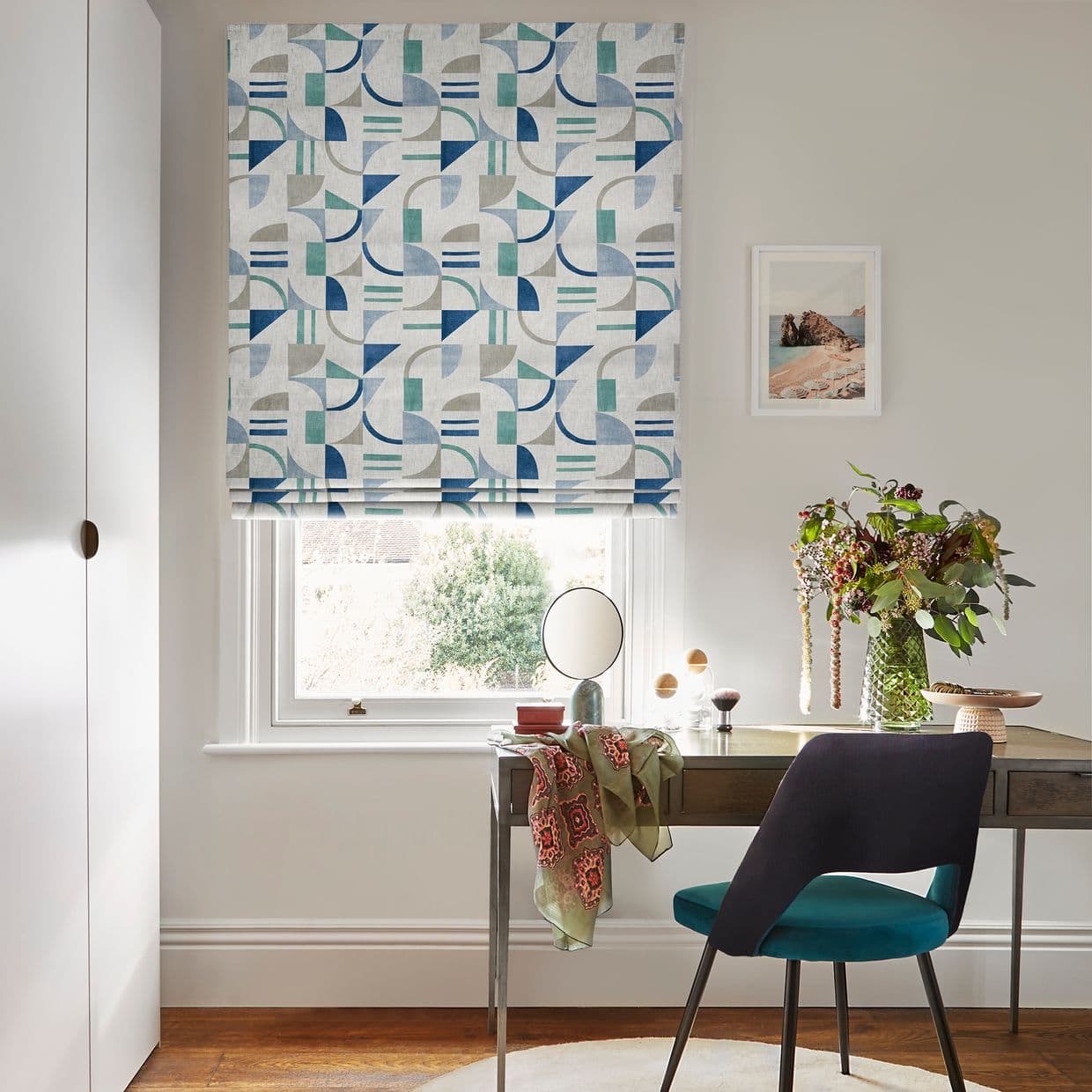Block Ocean Roman blind