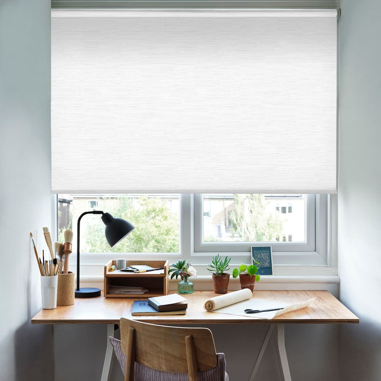 Jerico Blackout Snow Roller Blind