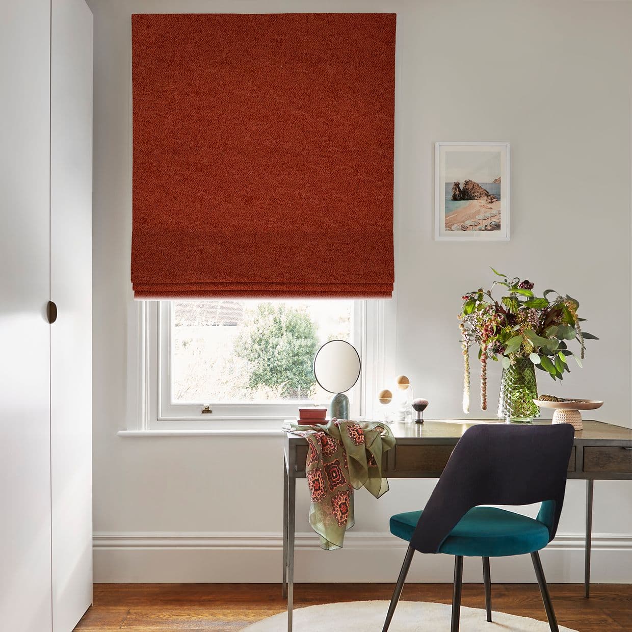 Soho Boucle Spice Roman blind