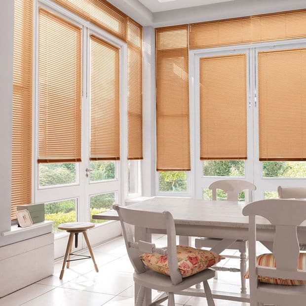 Spectrum Soft Orange Conservatory Venetian blind