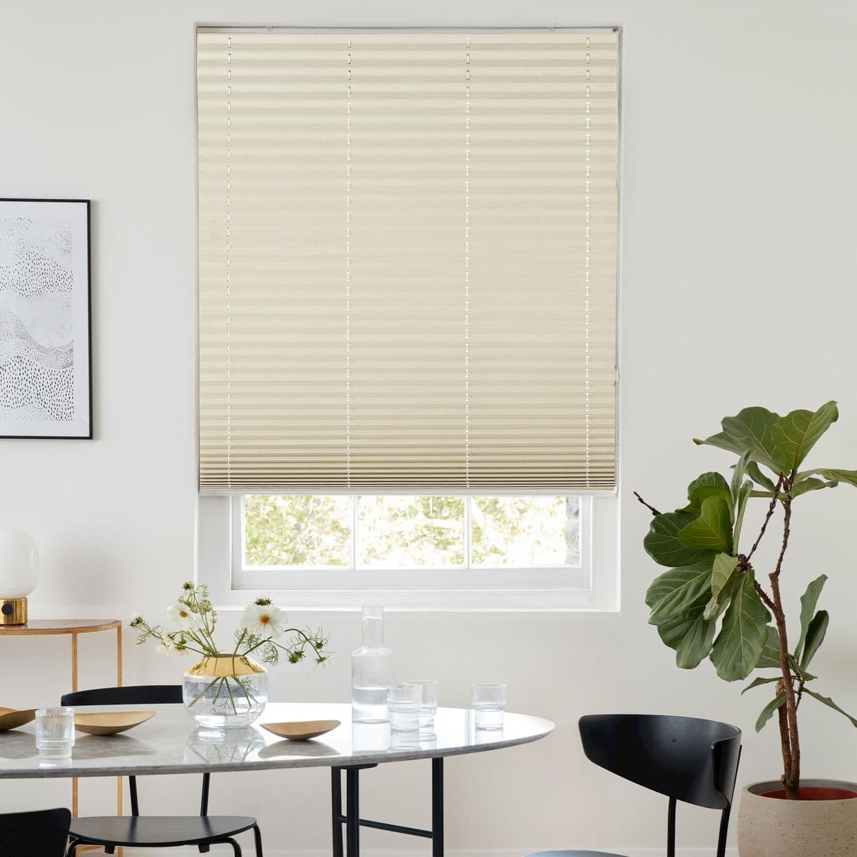 Kari Cream Pleated Blind