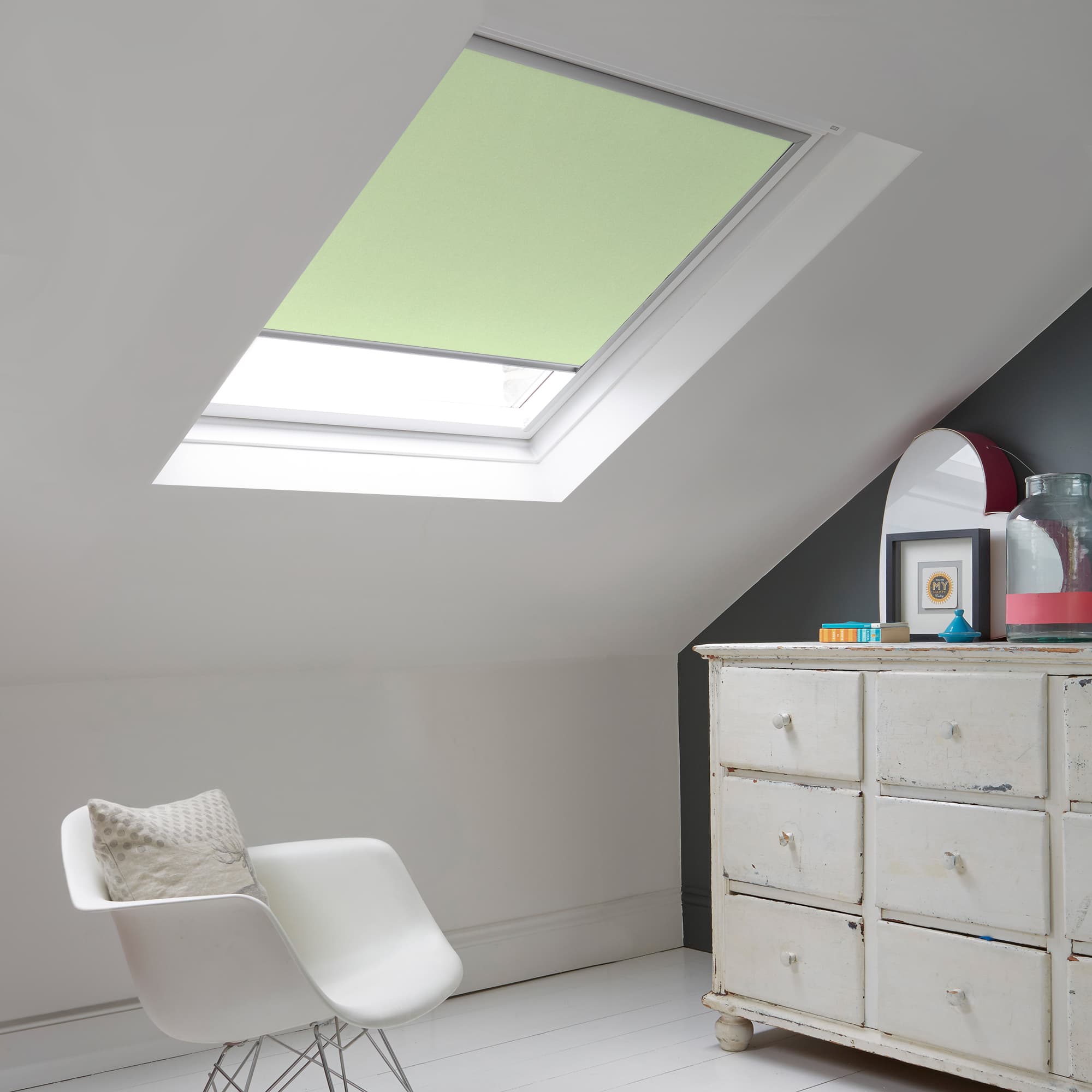 Azure Seagrass Skylight Roller Blind
