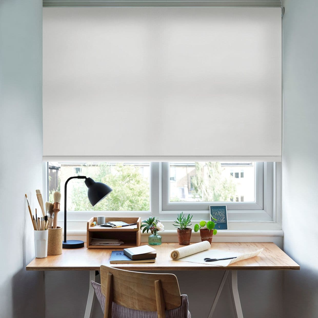 Satin Pearl Roller Blind