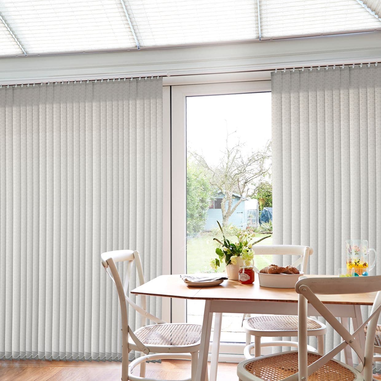Vesper Cream Conservatory Vertical Blind