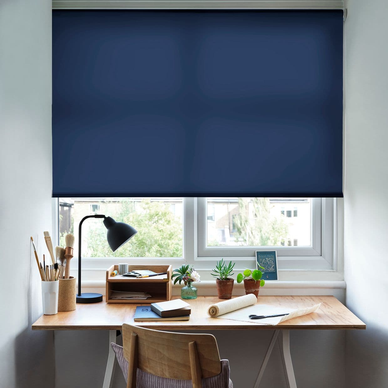 Acacia Navy Roller Blind