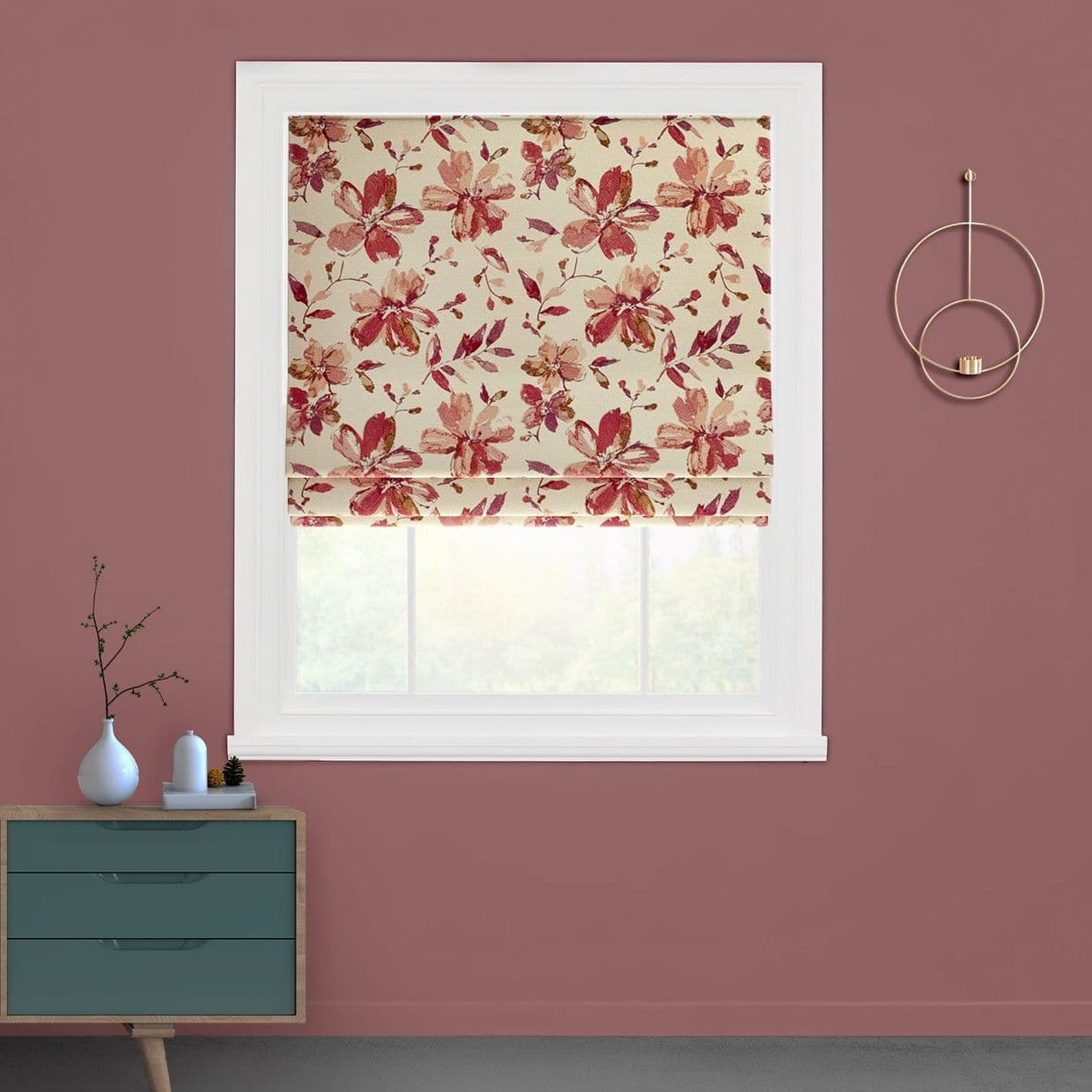 Forenza Berry Roman blind
