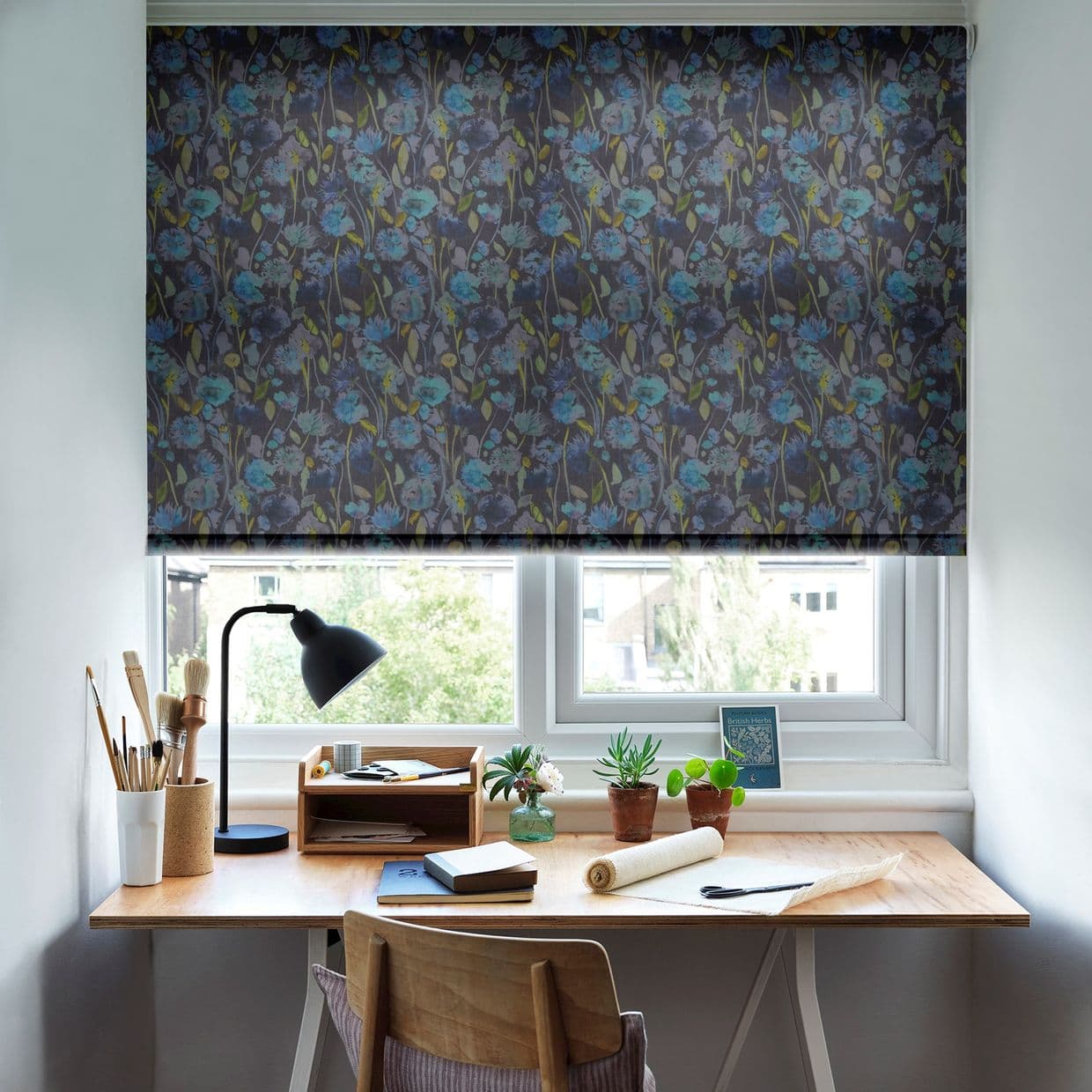 Grace Indigo Roller Blind