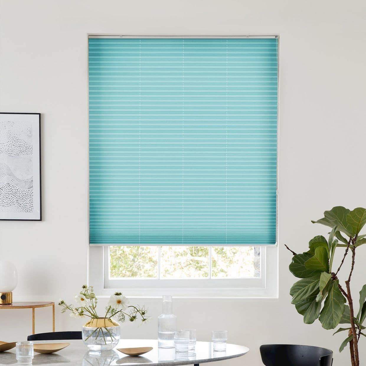 Bali Petrol Pleated Blind
