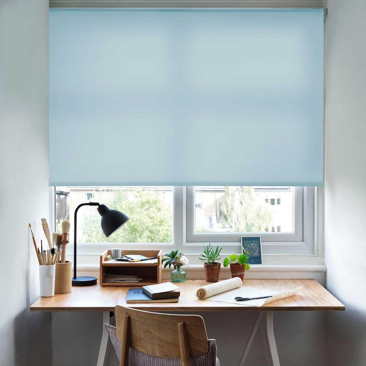 Cordova Blue Roller Blind