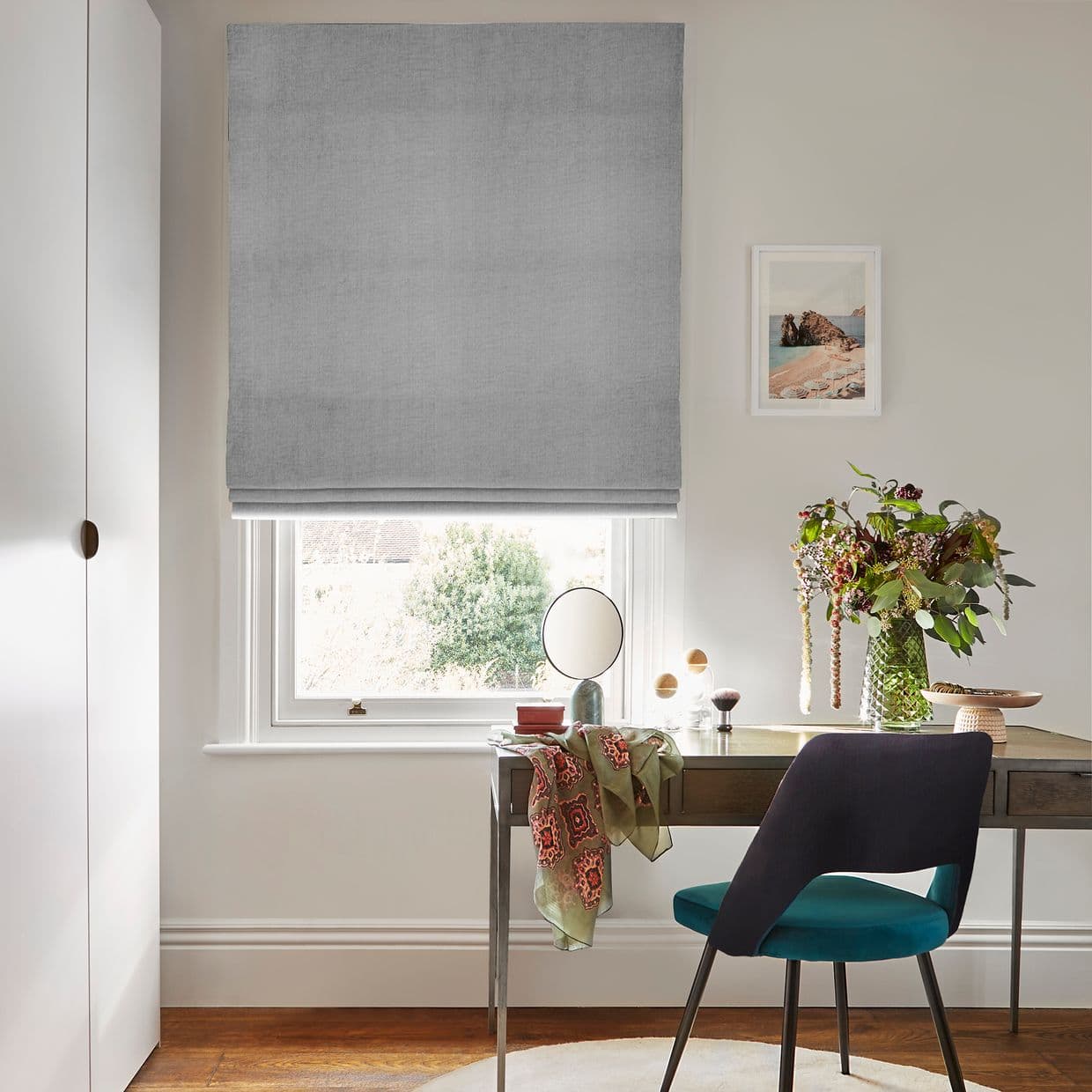 Clarence Platinum Roman blind