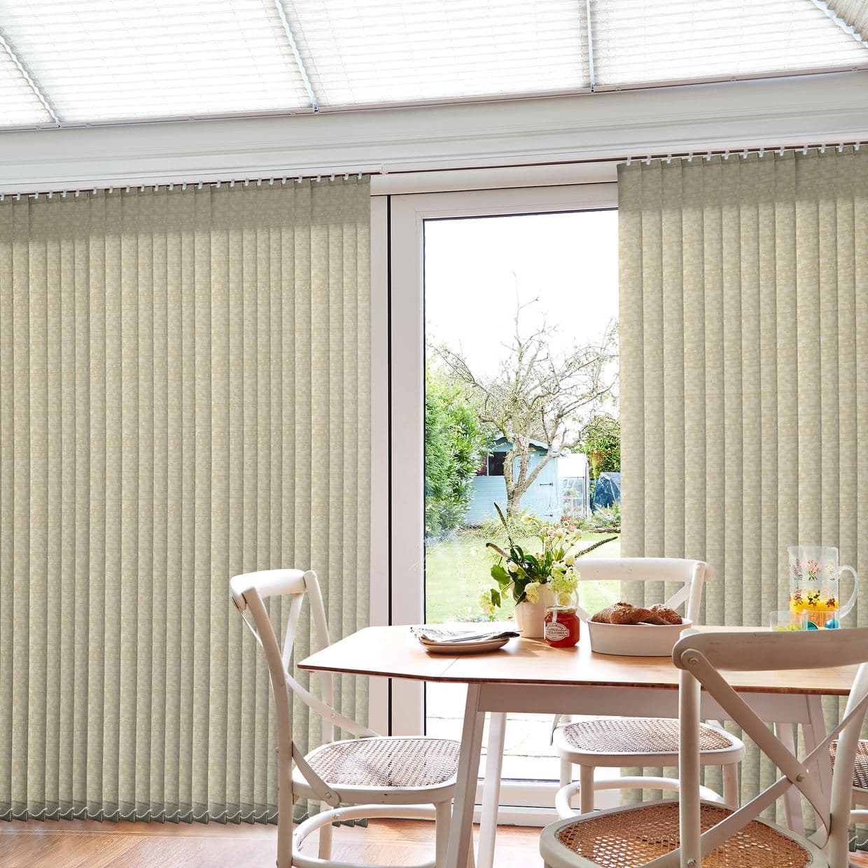Rita Gold Conservatory Vertical Blind