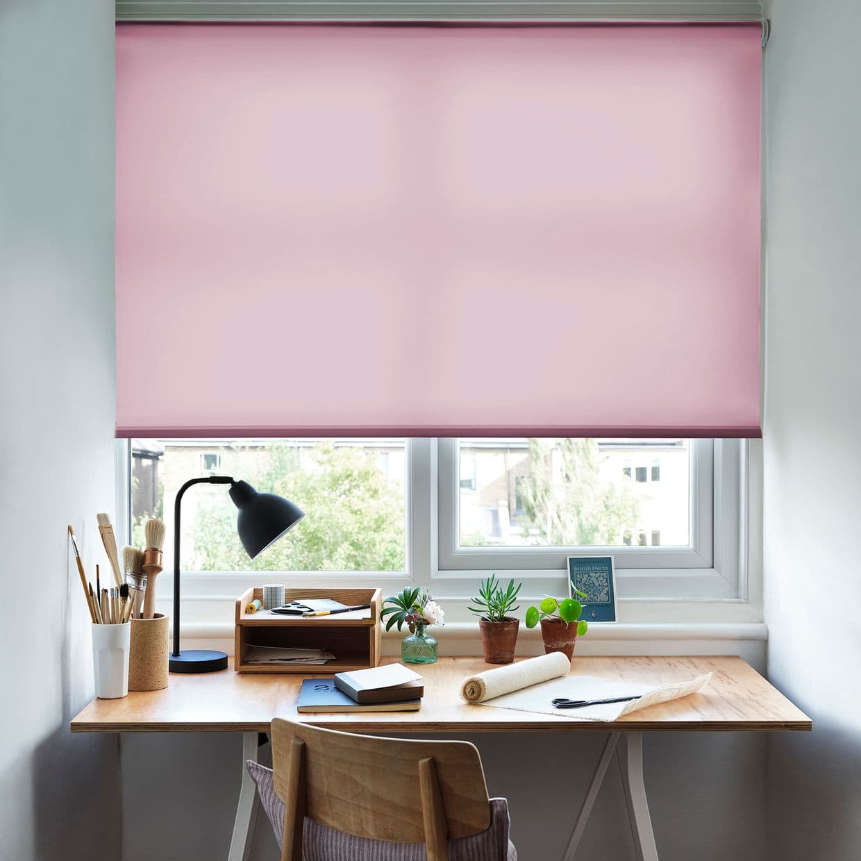 Acacia Milk Thistle Roller Blind