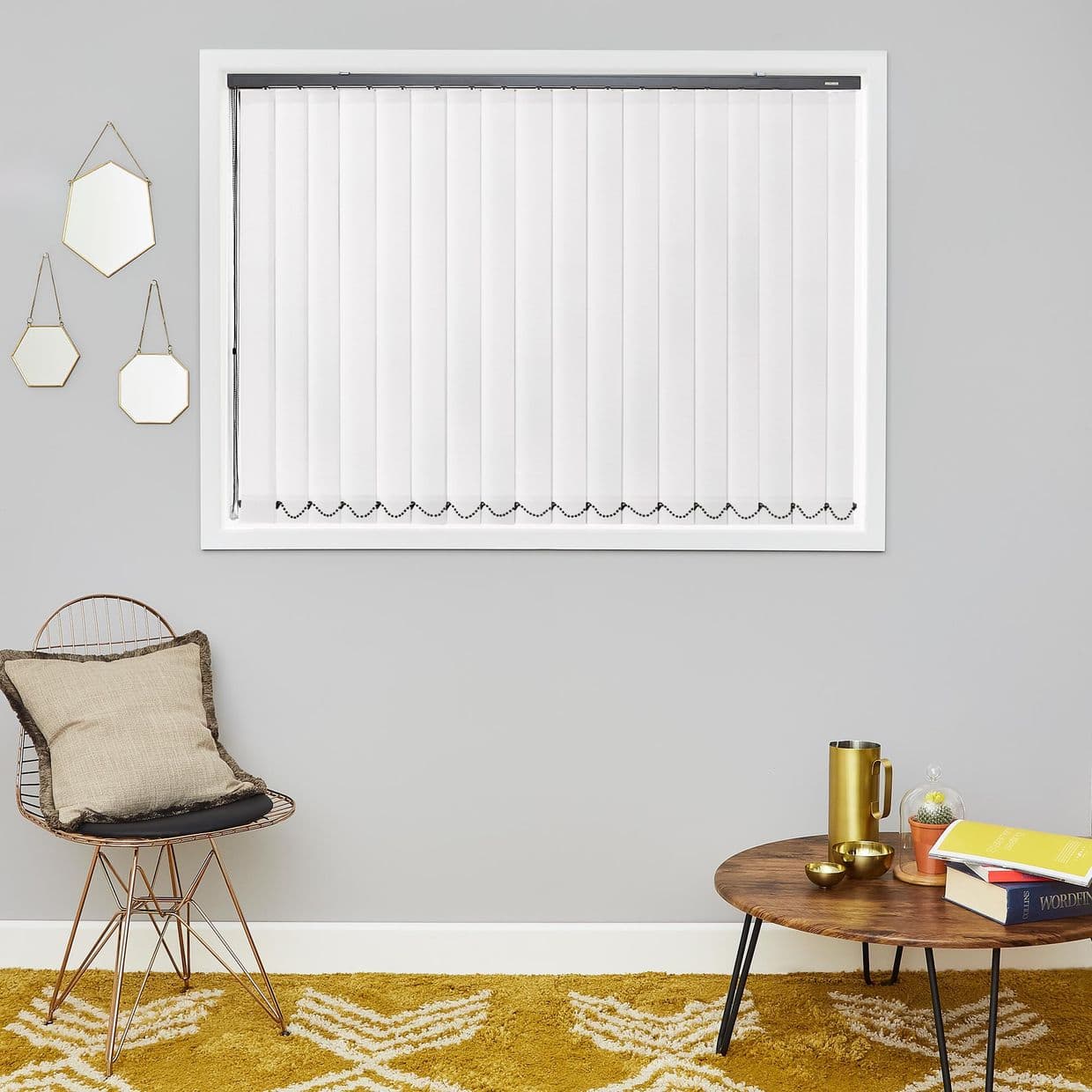 Bloom White Vertical Blind