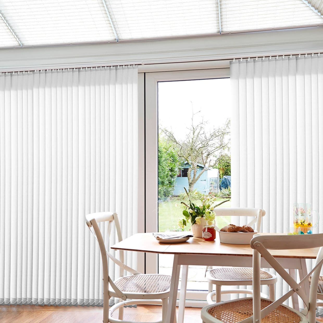 Canterbury White Conservatory Vertical Blind