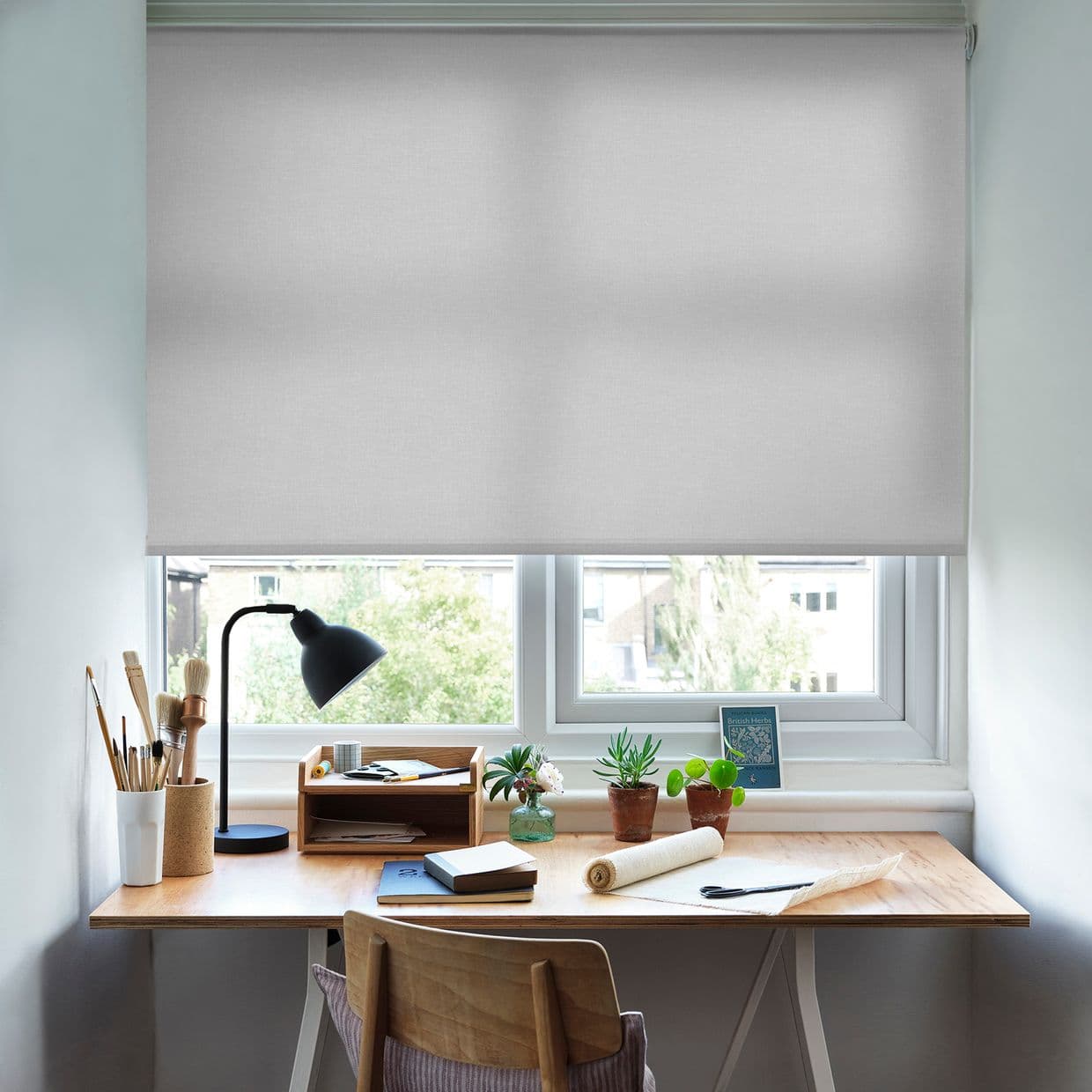 Ivy White Roller Blind