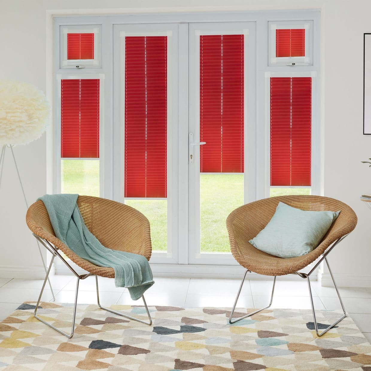 Lanbury Blackout Crimson Perfect fit Pleated blind