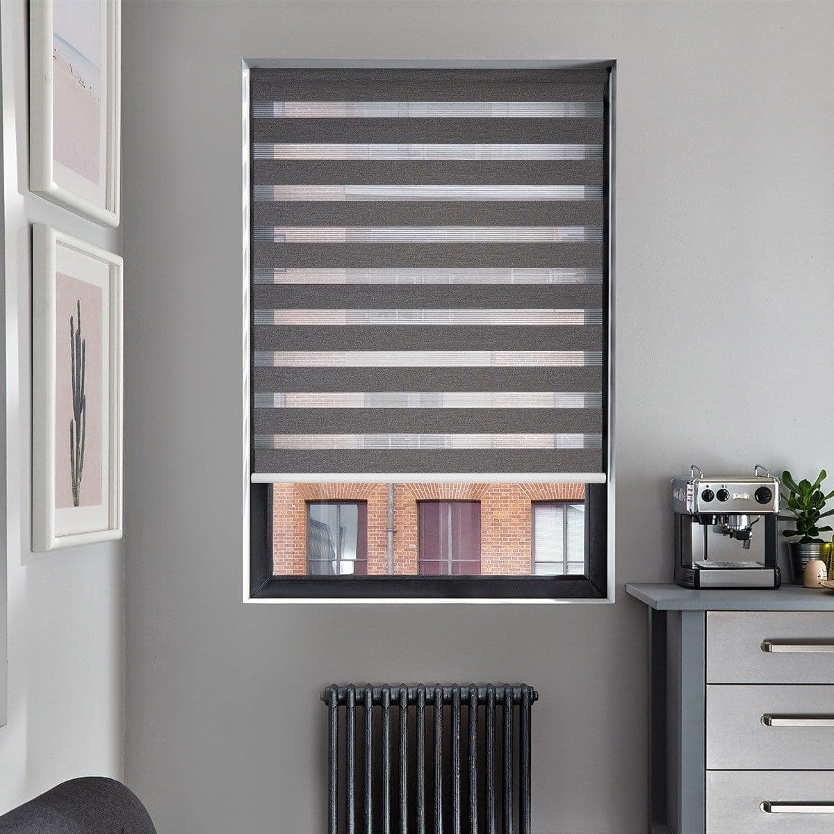 Nightfall Slate Grey Day and Night Blind