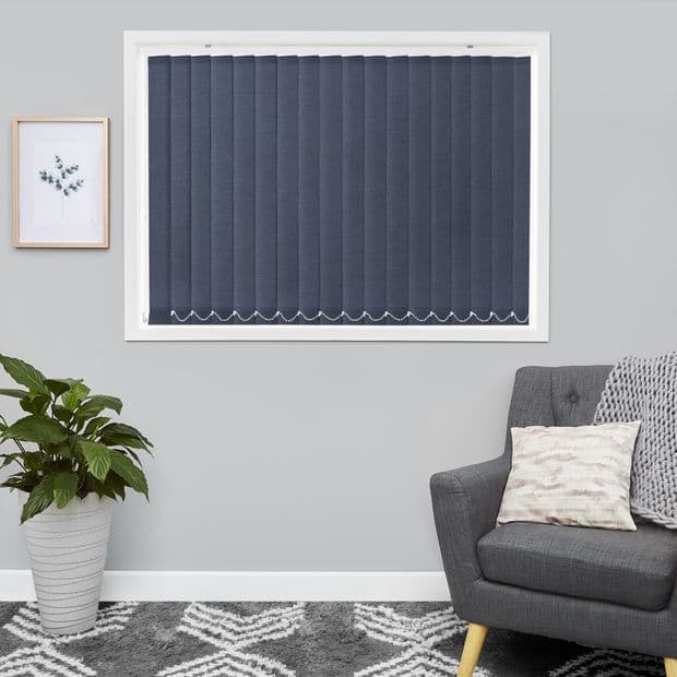 Tresco Dark Ocean Vertical Blind