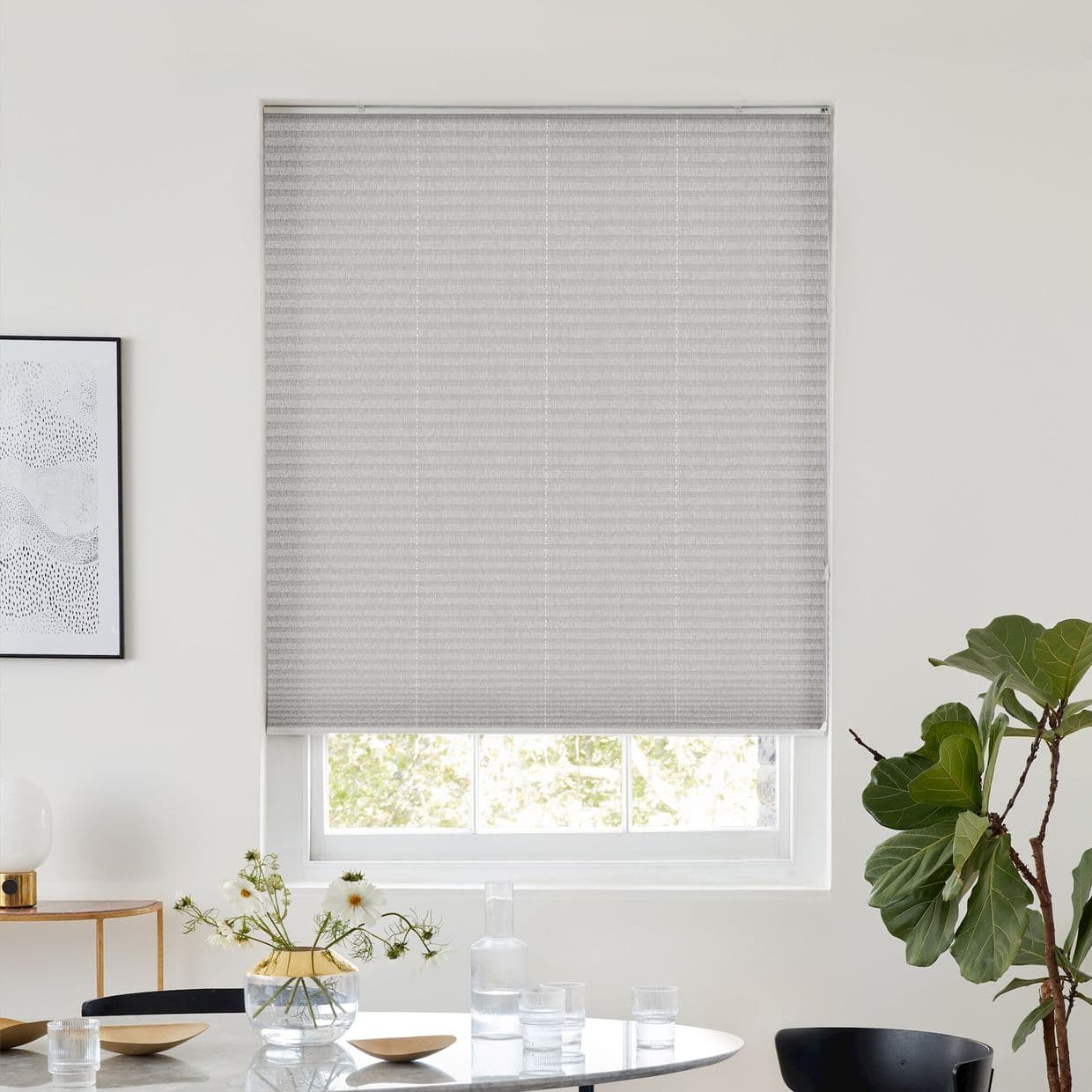 Metro Silver Pleated Blind