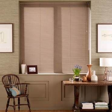 Sheer Luxury Walnut Perfect Fit Venetian blinds