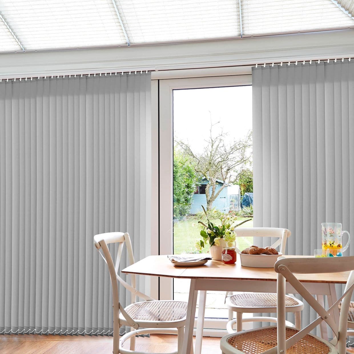 Acacia Silver Conservatory Vertical Blind