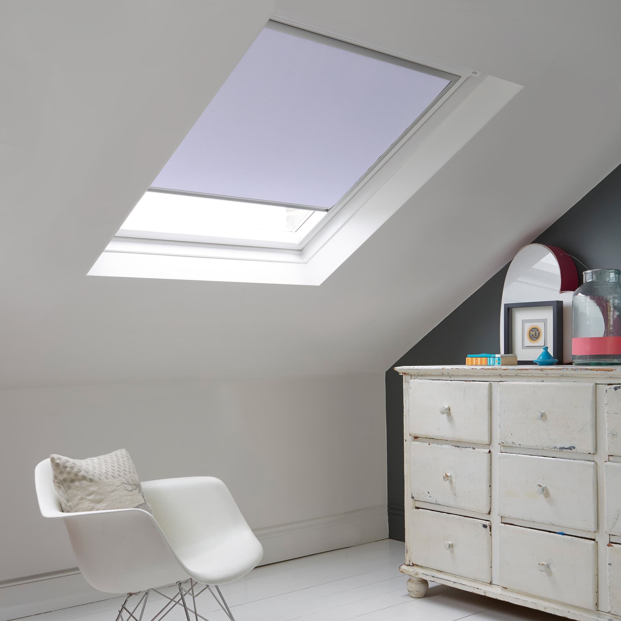 Azure Lilac Skylight Roller Blind