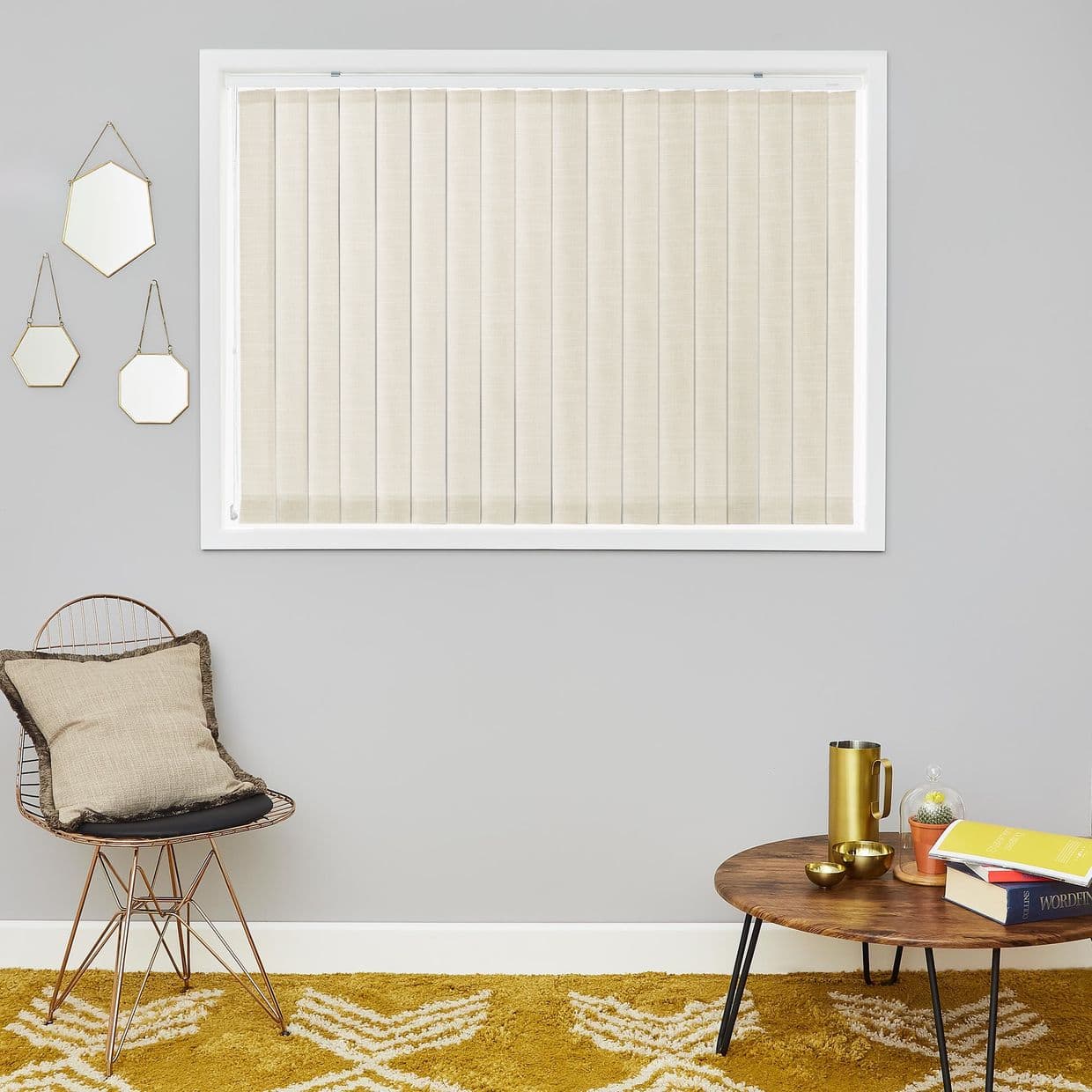 Tresco Soft Linen Vertical Blind