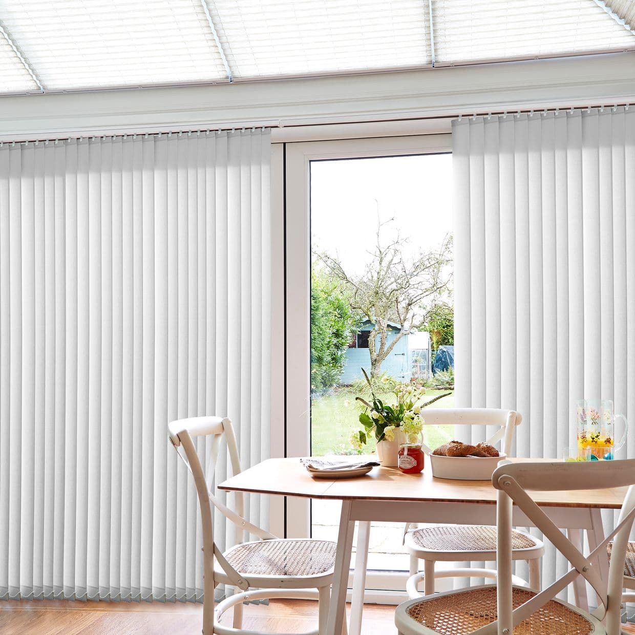 Corsica White Conservatory Vertical Blind
