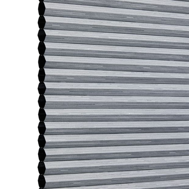Thermashade Sisal Blackout Charcoal Conservatory Side Pleated Blind