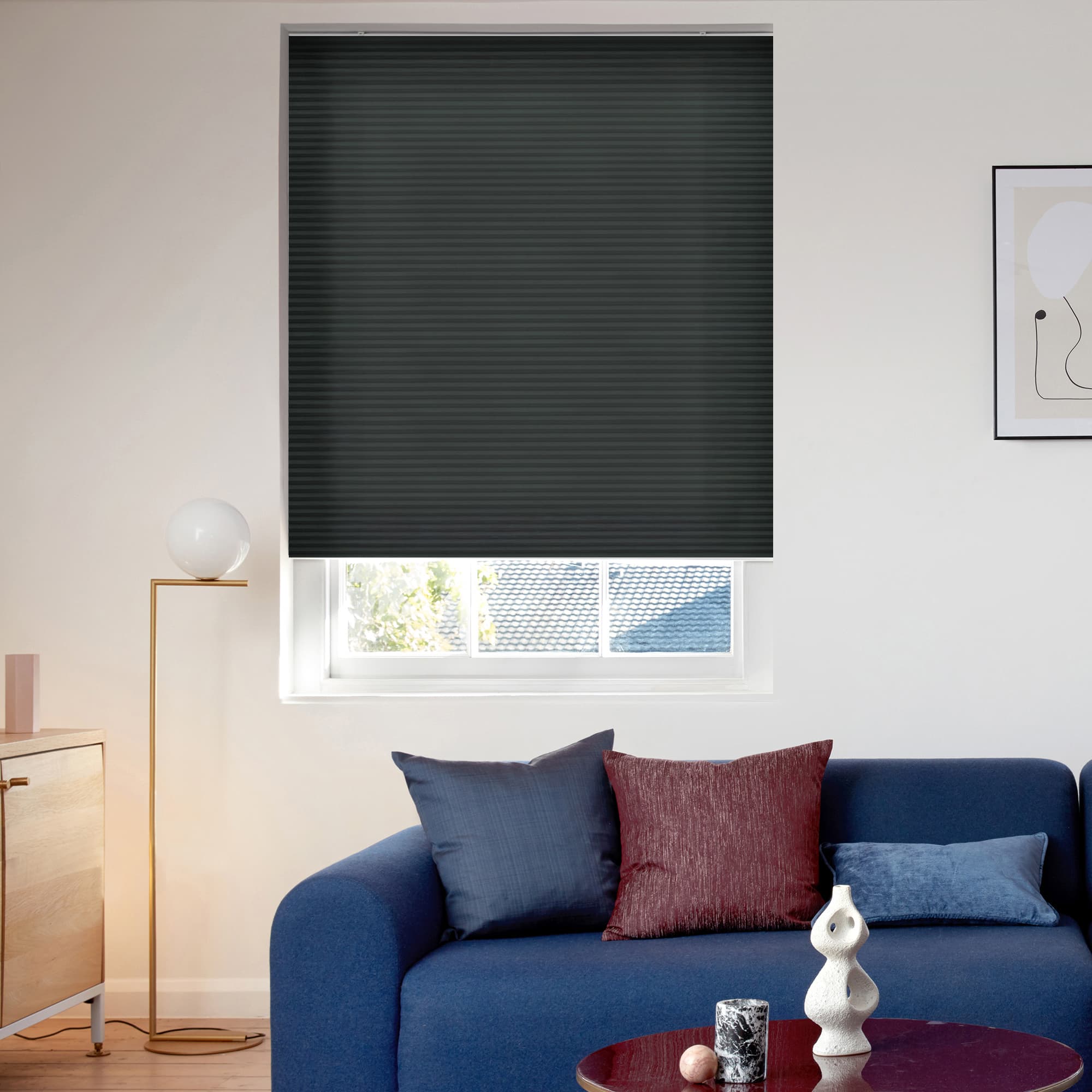 Duette Silk Carbon Honeycomb blind