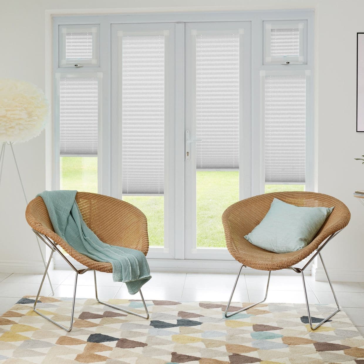 Zen White Perfect fit Pleated blind