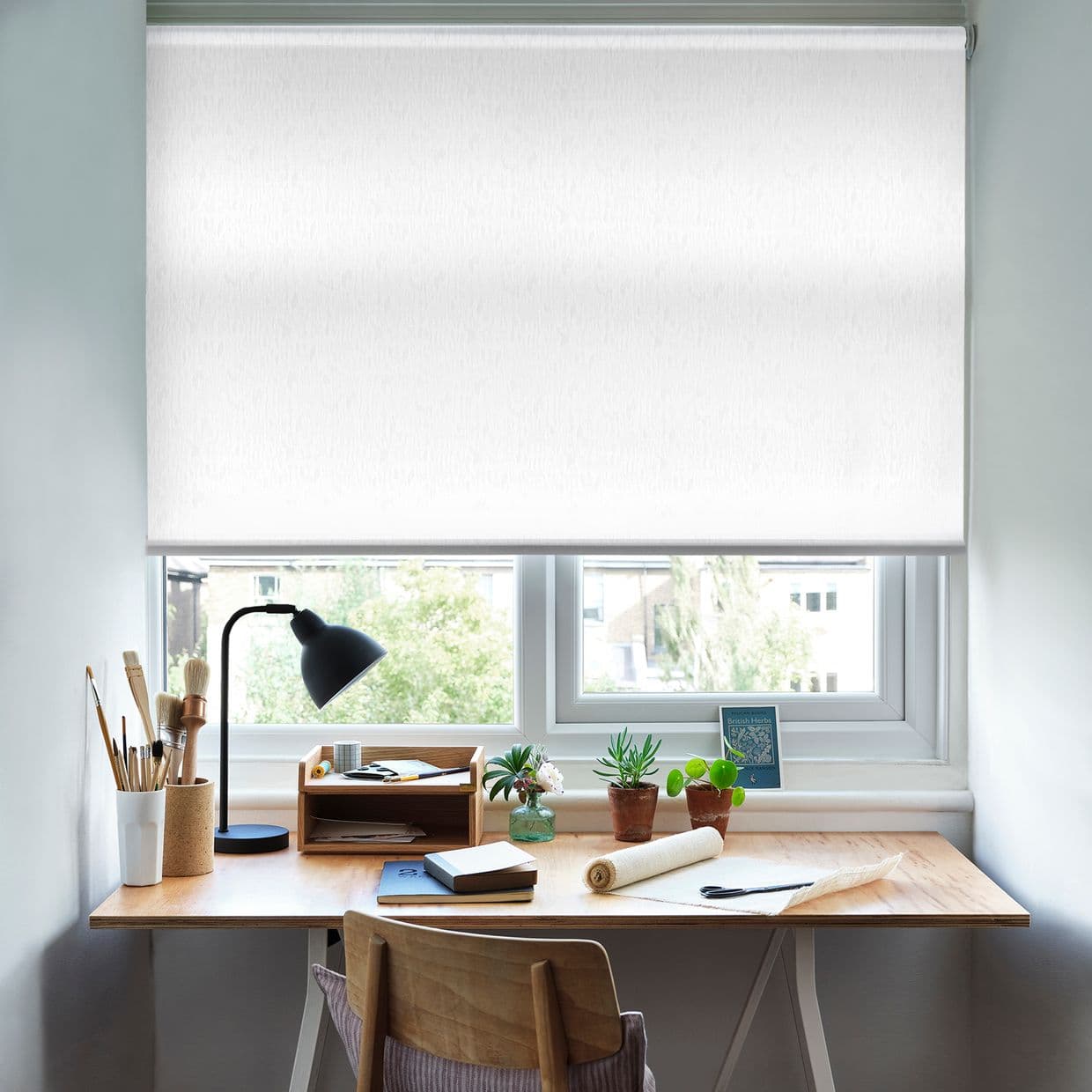 Sherbourne White Roller Blind