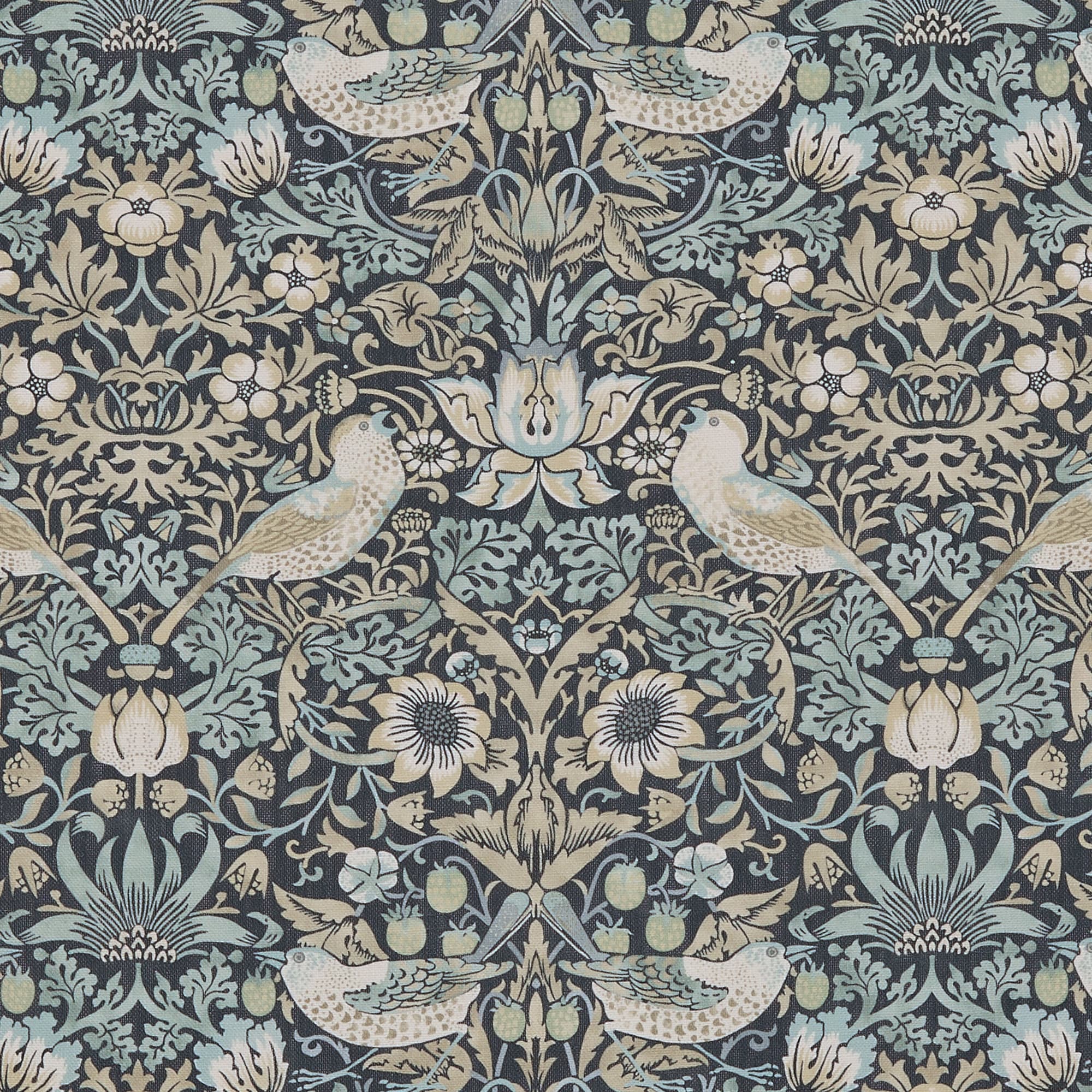 Strawberry Thief Dusk Roman Blind