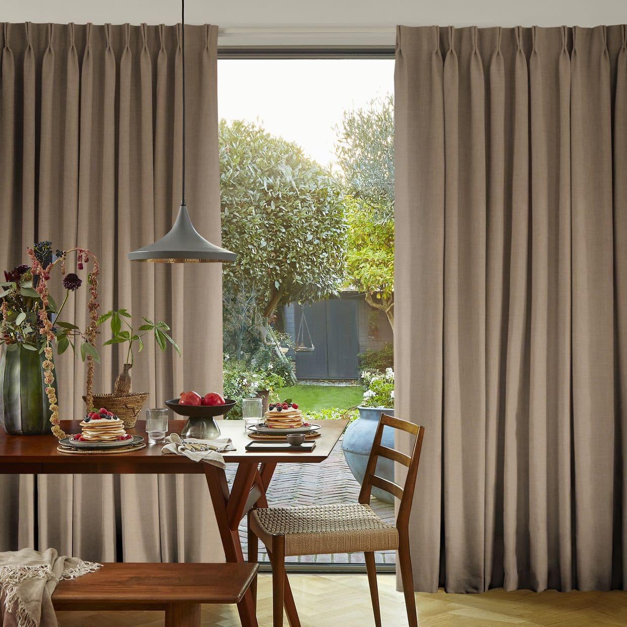Faso Taupe Curtain