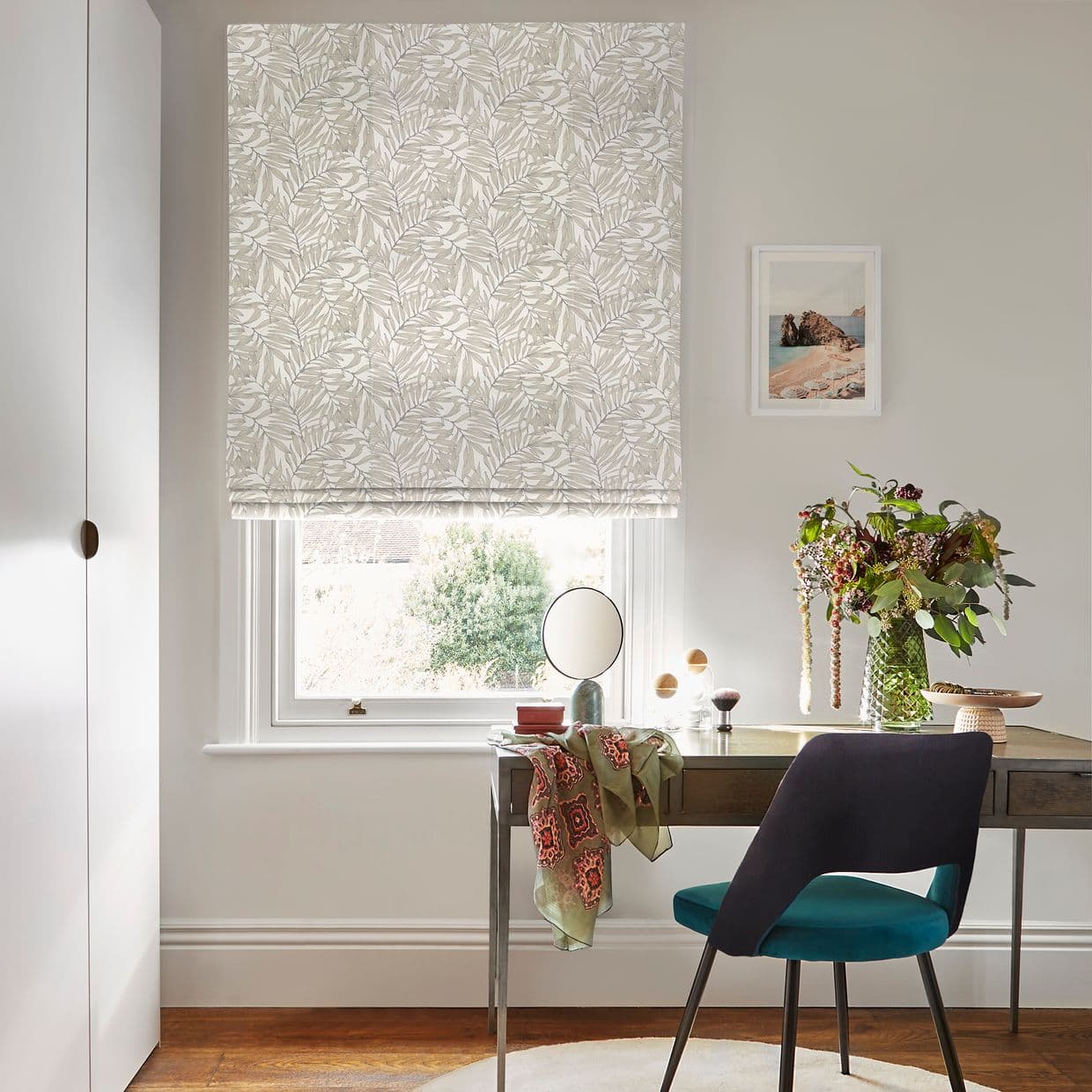 Laurel Pumice Roman Blind