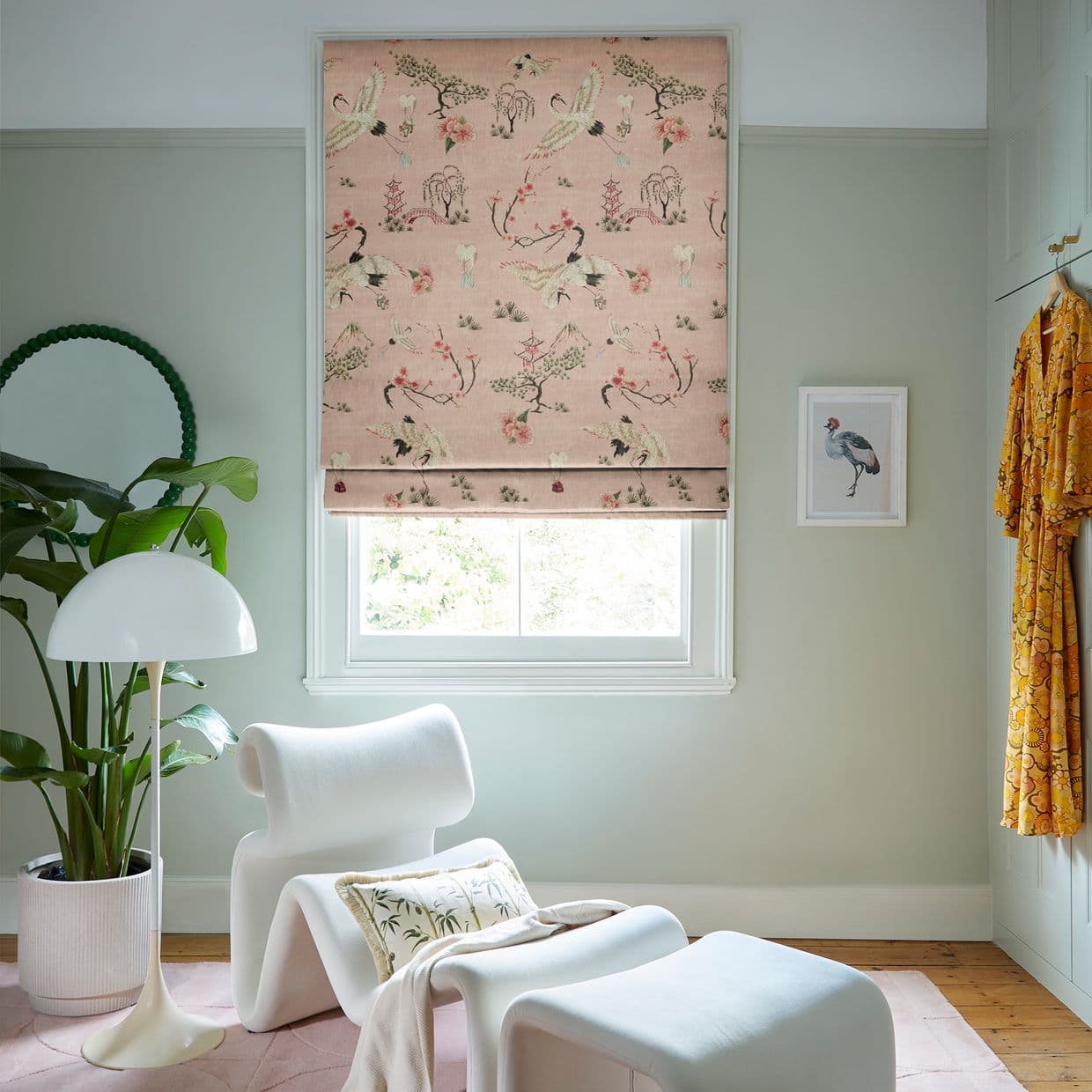 Food Babies Blossom Roman Blind
