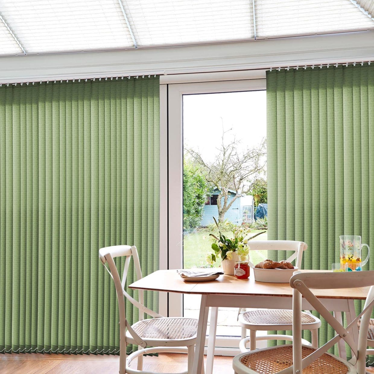 Vesper Green Conservatory Vertical Blind