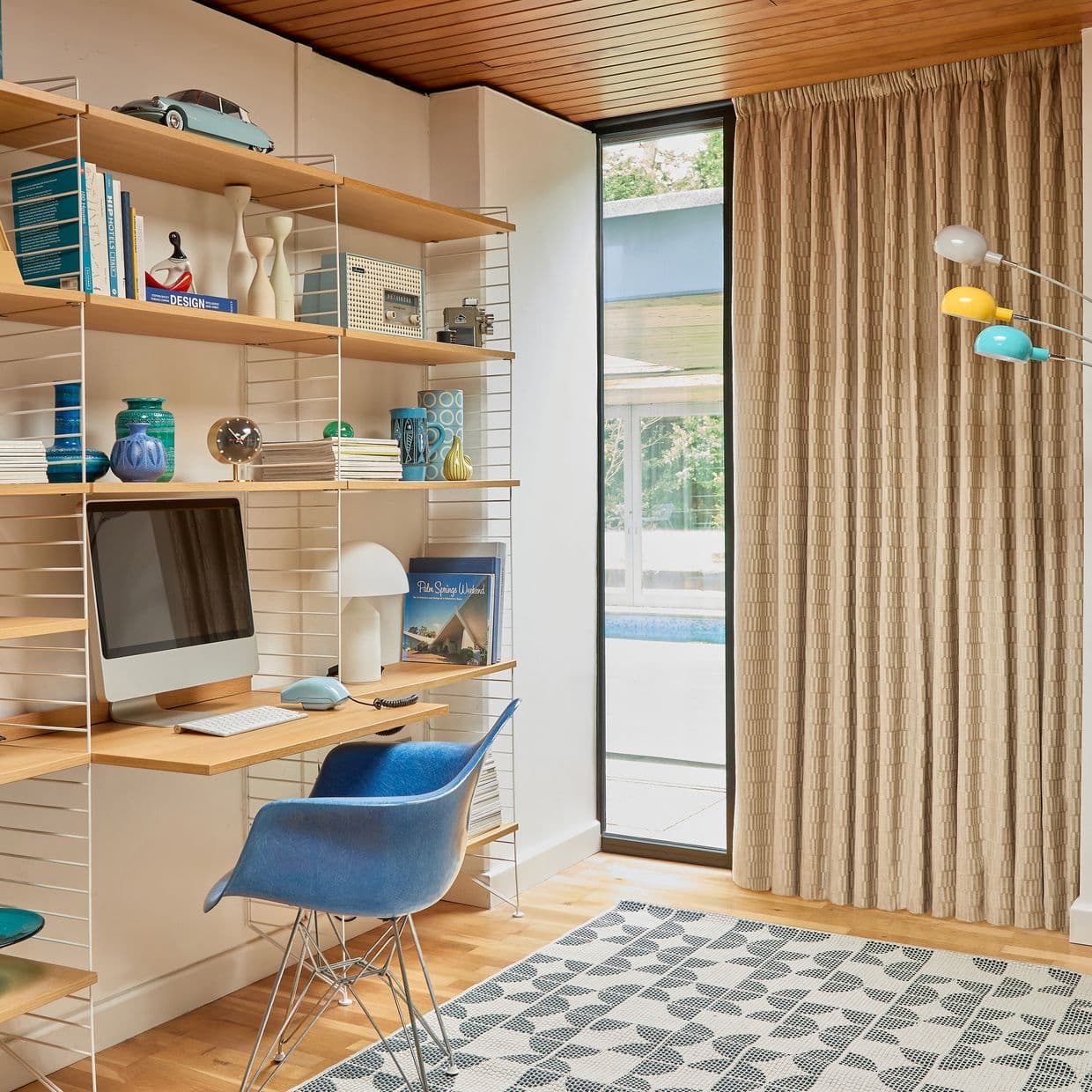 Micro Glaze Sepia Curtain