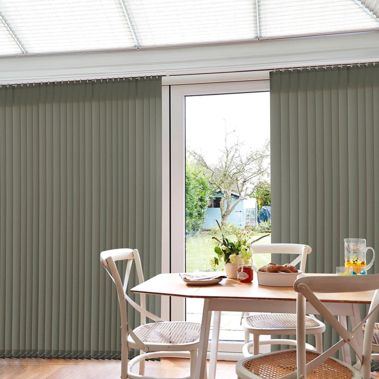 Acacia Gunmetal Conservatory Vertical Blind
