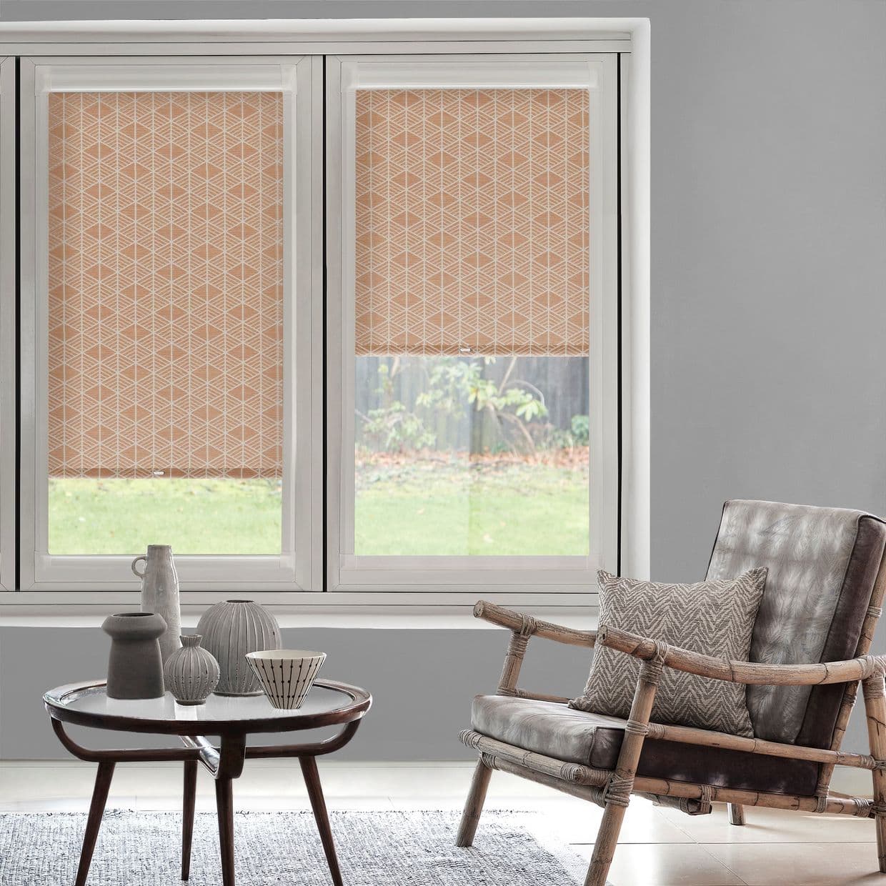 Warsaw Coral Perfect Fit Roller blind