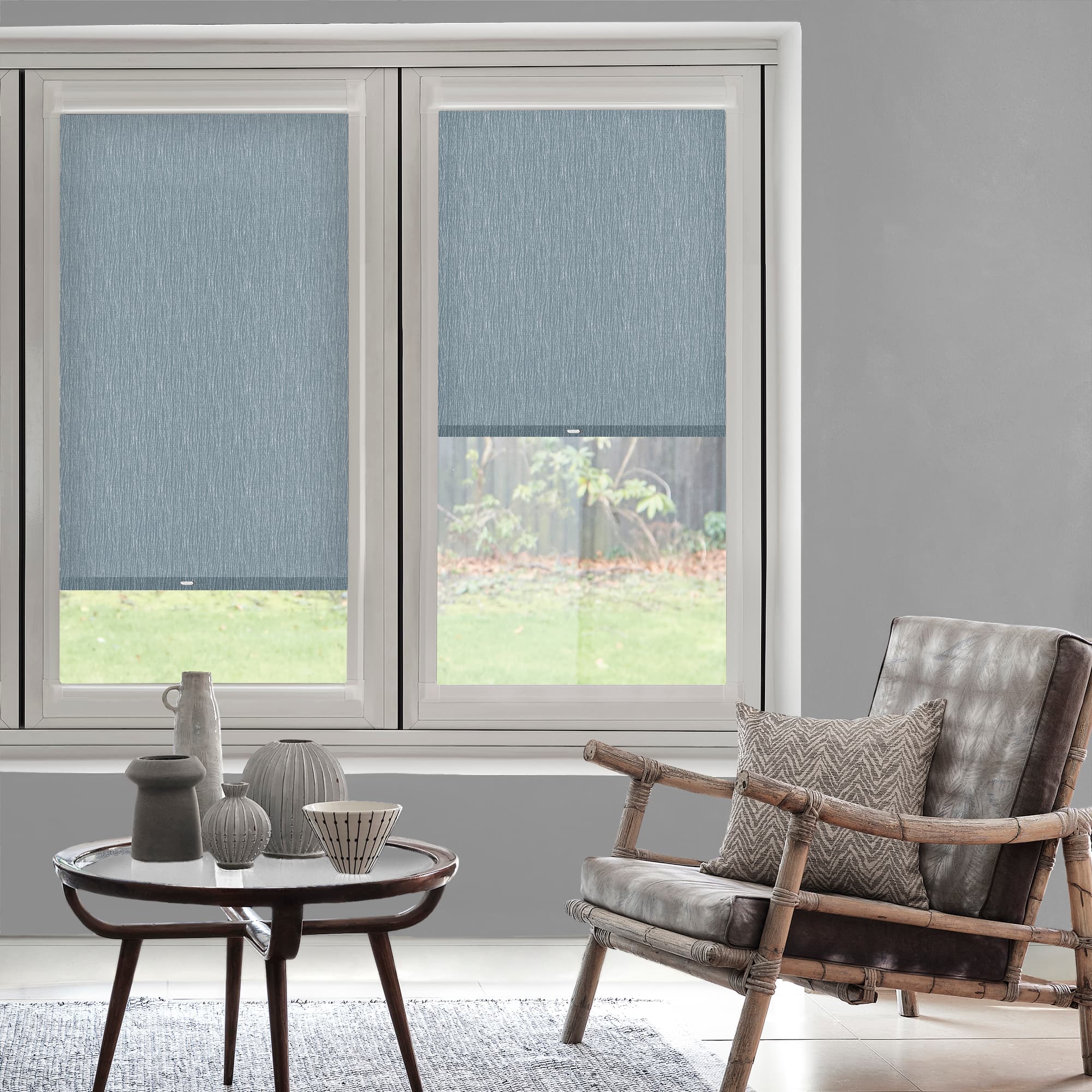 Althea Navy Perfect Fit Roller blind